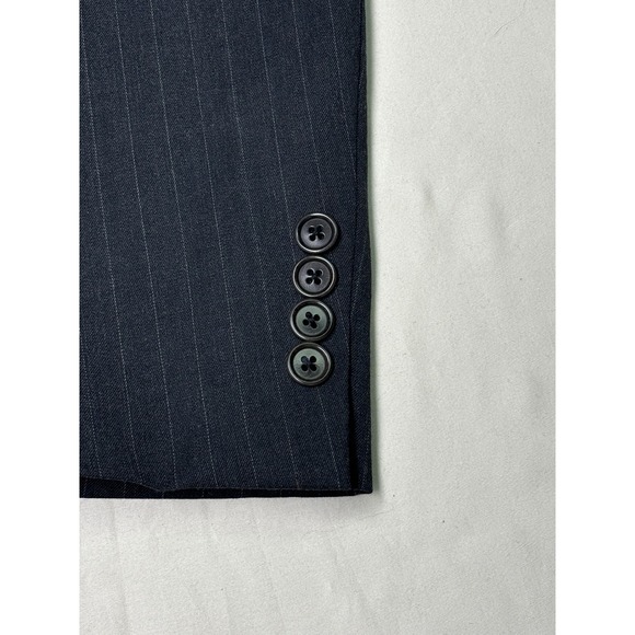 Brooks Brothers 346 Men's Gray Pinstripe Wool Blend Stretch Blazer 42S - Picture 3 of 12